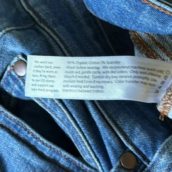 Eileen Fisher | High Rise | Denim Jeans | size 0 - Picture 4 of 4